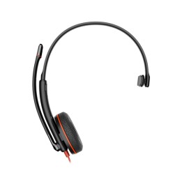 Poly Blackwire 3210 Monaural USB-C Black Headset +USB-C/A Adapter (Bulk) - Replaces Poly SKU 209748-104