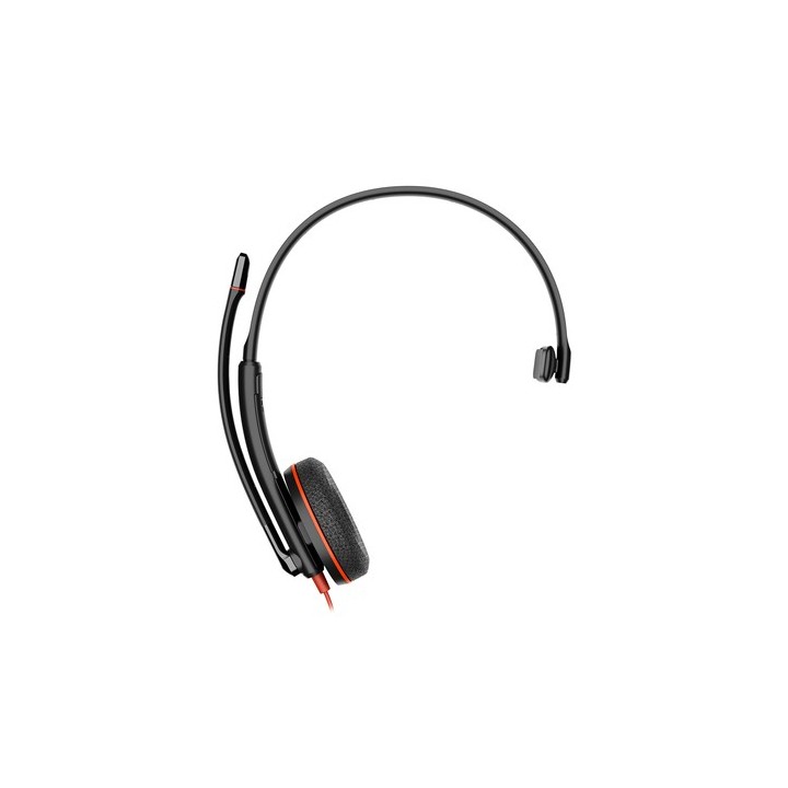 Poly Blackwire 3210 Monaural USB-C Black Headset +USB-C/A Adapter (Bulk) - Replaces Poly SKU 209748-104