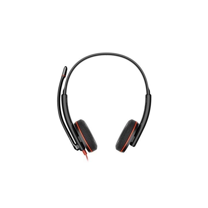 Poly Blackwire 3225 Stereo USB-C Headset +3.5mm Plug +USB-C/A Adapter - Replaces Poly SKU 209751-22