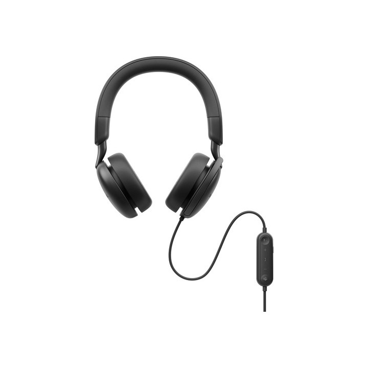 Dell Pro Wired ANC Headset WH5024 - Cuffie con microfono - over ear - cablato - eliminazione rumore attivata - USB-C - Certific
