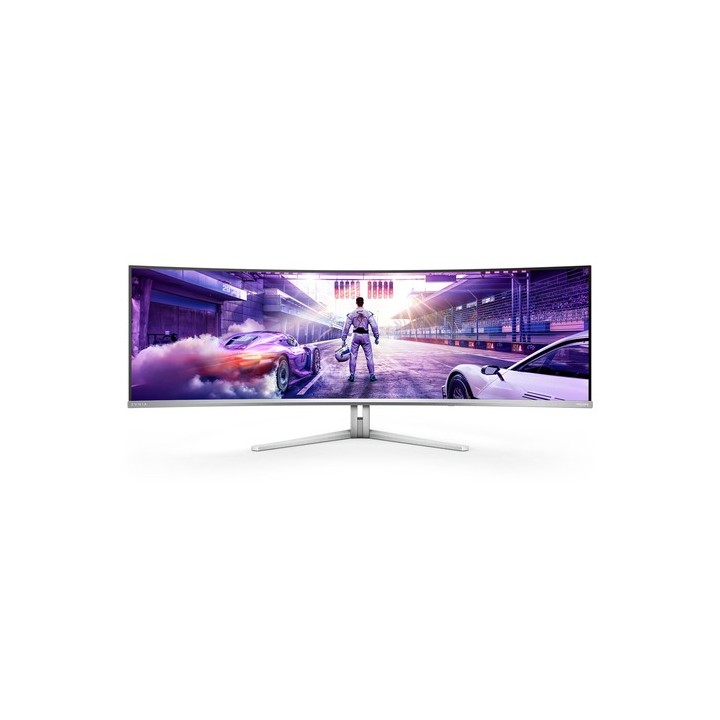 Philips Evnia 8000 49M2C8900L - Monitor OLED - gaming - curvato - 49" (48.9" visualizzabile) - 5120 x 1440 Dual Quad HD @ 144 H