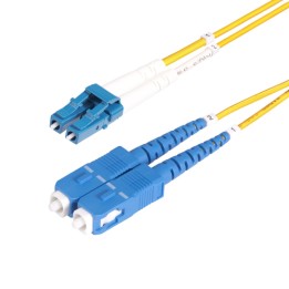 StarTech.com Cavo in fibra ottica duplex monomodale OS2 da LC a SC da 1m - Cavo patch - modalità singola LC/UPC (M) a modalità 