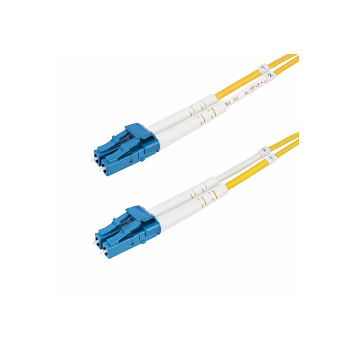 StarTech.com Cavo in fibra ottica duplex monomodale OS2 da LC a LC da 5m - Cavo patch - modalità singola LC/UPC (M) a modalità 