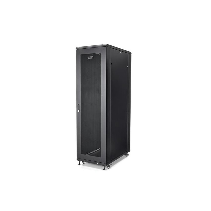 Startech Armadio rack per server 42U 19" - Profondità Regolabile - Rack cabinet - A pavimento - nero - 42U - 19"