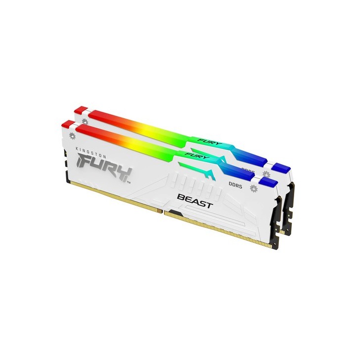 Kingston FURY Beast RGB - DDR4 - kit - 64 GB: 2 x 32 GB - DIMM 288-PIN - 6400 MHz / PC5-51200 - CL32 - 1.4 V - senza buffer - o