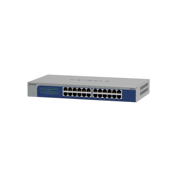 NETGEAR GS524v3 - Switch - 24 x 10/100/1000 - montabile su rack, montaggio a parete