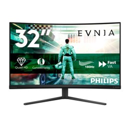 Philips Evnia 3000 32M2C3500L - Monitor a LED - gaming - curvato - 32" (31.5" visualizzabile) - 2560 x 1440 QHD @ 180 Hz - Fast