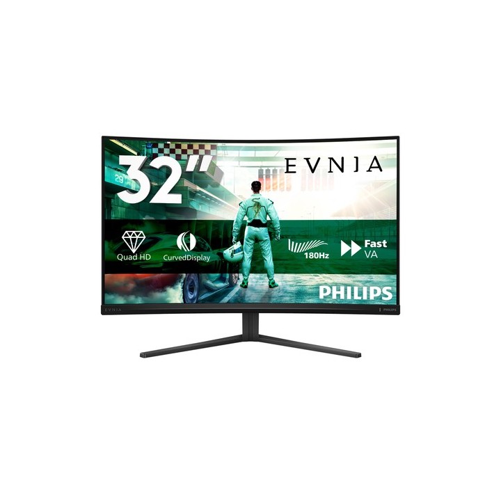 Philips Evnia 3000 32M2C3500L - Monitor a LED - gaming - curvato - 32" (31.5" visualizzabile) - 2560 x 1440 QHD @ 180 Hz - Fast