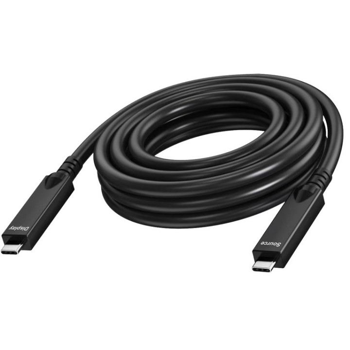 Vision - Cavo USB - USB-C (M) a USB-C (M) - USB 3.2 Gen 1 / DisplayPort 2.1 - 3 A - 7 m - Active Optical Cable (AOC), USB Power