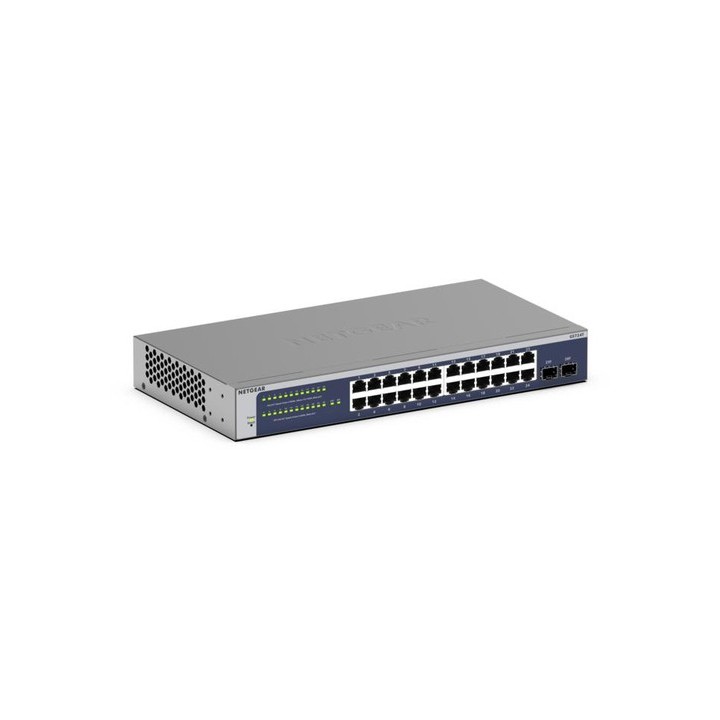 NETGEAR GS724T - Version 6 - switch - L3 Lite - intelligente - 24 x 10/100/1000 + 2 x SFP - desktop, montabile su rack