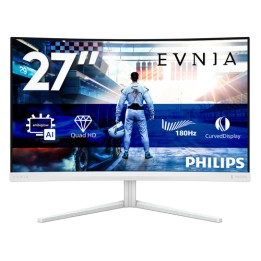 Philips Evnia 5000 27M2C5501 - Monitor a LED - gaming - curvato - 27" - 2560 x 1440 QHD @ 180 Hz - Fast VA - 5000:1 - HDR10 - 0