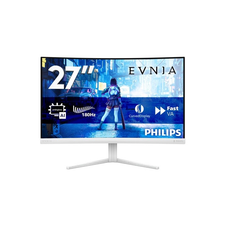 Philips Evnia 5000 27M2C5201L - Monitor a LED - gaming - curvato - 27" - 1920 x 1080 Full HD (1080p) @ 180 Hz - Fast VA - 3000: