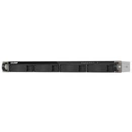 QNAP TS-433EU - Server NAS - 4 alloggiamenti - montabile in rack - SATA 6Gb/s - RAID 0, 1, 5, 6, 10, JBOD, 50, 60 - RAM 4 GB - 
