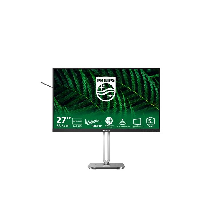 Philips 27B2G5200 - Monitor a LED - 27" - 1920 x 1080 Full HD (1080p) @ 100 Hz - IPS - 1500:1 - HDMI, VGA, DisplayPort - altopa