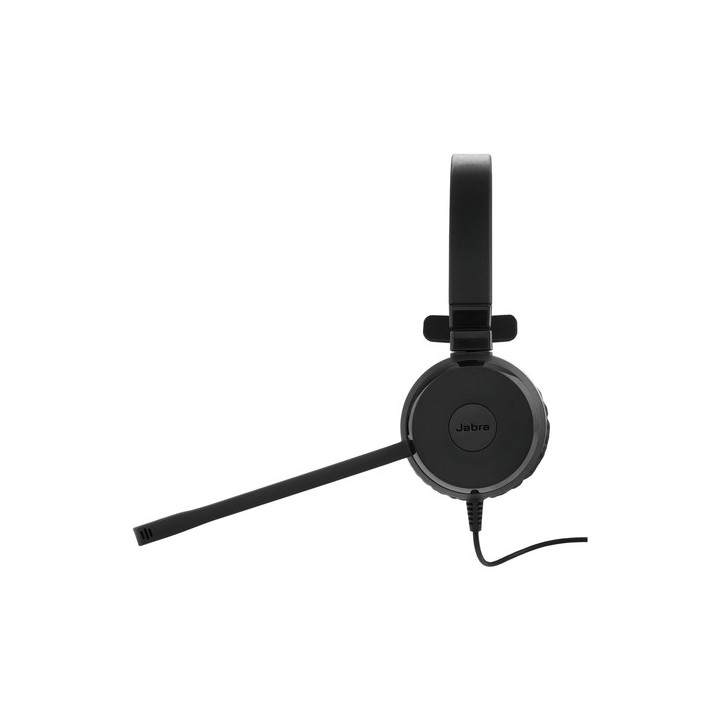 Jabra Evolve 30 II MS Mono - Cuffie con microfono - over ear - cablato - USB-C, USB-A - isolamento dal rumore - Certificato per