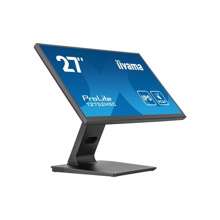 iiyama ProLite T2752MSC-B1AG - Monitor a LED - 27" - touchscreen - 1920 x 1080 Full HD (1080p) @ 60 Hz - IPS - 400 cd/m² - 1000