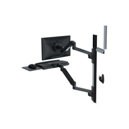Ergotron LX Pro - Kit montaggio (2 bracci, 2 prolunghe, porta tastiera, piano scorrimento mouse, supporto per mouse, 2 basi per