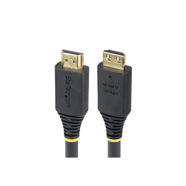 Startech 20ft (6m) Active HDMI Cable w/Gripping Connectors - Alta velocità - cavo HDMI con Ethernet - HDMI maschio a HDMI masch