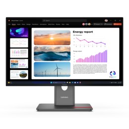 Lenovo ThinkVision P24Q-40 - Monitor a LED - 24" (23.8" visualizzabile) - 2560 x 1440 QHD @ 120 Hz - IPS - 300 cd/m² - 1500:1 -