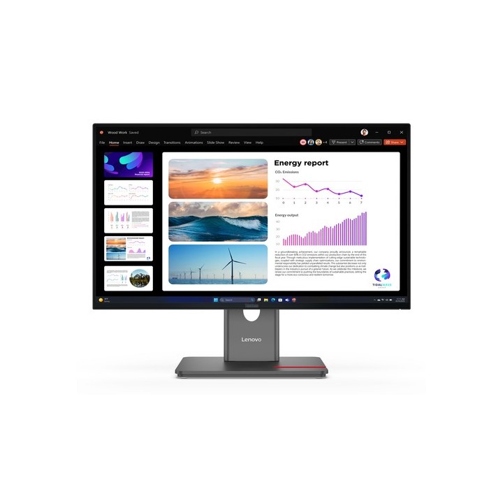 Lenovo ThinkVision P24Q-40 - Monitor a LED - 24" (23.8" visualizzabile) - 2560 x 1440 QHD @ 120 Hz - IPS - 300 cd/m² - 1500:1 -