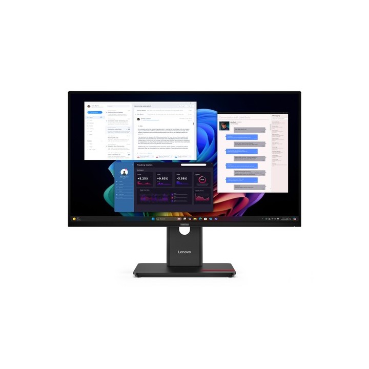 Lenovo ThinkVision T27UD-40 - Monitor a LED - 27" - 3840 x 2160 4K @ 60 Hz - IPS - 350 cd/m² - 1500:1 - DisplayHDR 10 - 4 ms -