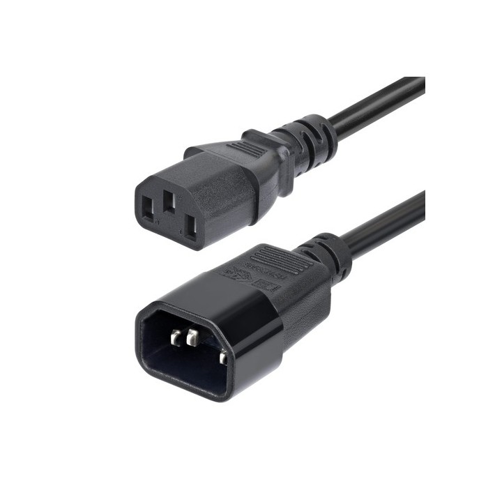 StarTech.com 4.5m Power Extension Cord, C14 to C13, 15A 250V, KEMA-KEUR - Prolunga alimentazione - IEC 60320 C14 a power IEC 60