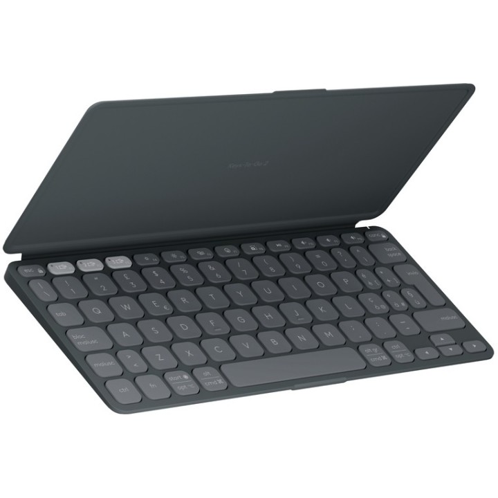 Logitech Keys-To-Go 2 - Tastiera - copertura integrata - senza fili - Bluetooth LE - QWERTY - italiana - grafite