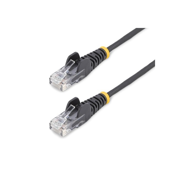 StarTech.com 7m Black Slim CAT6 Ethernet Cable, Snagless, 28AWG, LSZH - Cavo patch - RJ-45 (M) a RJ-45 (M) - 7 m - 3.6 mm - UTP