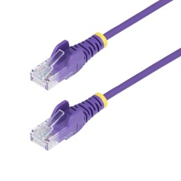 StarTech.com 10m Purple Slim CAT6 Ethernet Cable, Snagless, 28AWG, LSZH - Cavo patch - RJ-45 (M) a RJ-45 (M) - 10 m - 3.6 mm - 