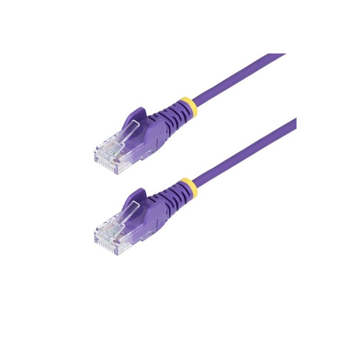 StarTech.com 10m Purple Slim CAT6 Ethernet Cable, Snagless, 28AWG, LSZH - Cavo patch - RJ-45 (M) a RJ-45 (M) - 10 m - 3.6 mm - 