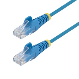 StarTech.com 15m Blue Slim CAT6 Ethernet Cable, Snagless, 28AWG, LSZH - Cavo patch - RJ-45 (M) a RJ-45 (M) - 15 m - 3.6 mm - UT