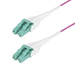 StarTech.com 20m (66ft) LC/LC (UPC) OM4 Multimode Fiber Optic Cable, OFNR - Cavo patch - LC/UPC duplex multimodale (M) a LC/UPC