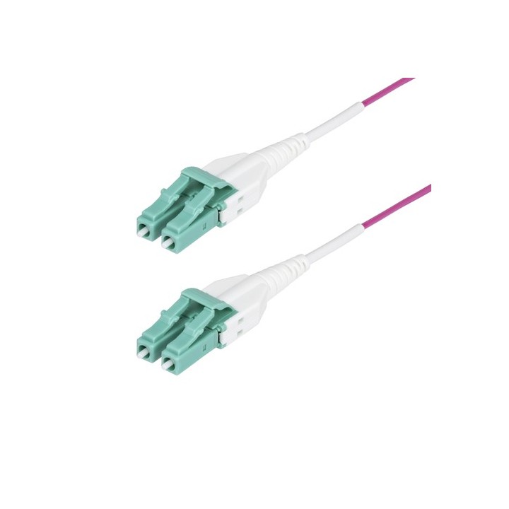 StarTech.com 40m (131ft) LC/LC (UPC) OM4 Multimode Fiber Optic Cable - Cavo patch - LC/UPC duplex multimodale (M) a LC/UPC dupl