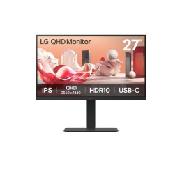 LG 27BA75QB-B - Monitor a LED - 27" - 2560 x 1440 QHD @ 100 Hz - IPS - 350 cd/m² - 1000:1 - HDR10 - 5 ms - HDMI, DisplayPort, U