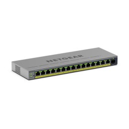 NETGEAR Easy Smart GS116EP - Switch - L3 - intelligente - 1 x 10/100/1000 + 15 x 10/100/1000 (PoE+) - desktop, montaggio a pare