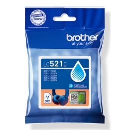 Brother LC521C - Ciano - originale - imballaggio a cuscino - cartuccia d'inchiostro - per Brother DCP-J1260W, DCP-J1310DW, DCP-