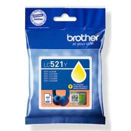 Brother LC521Y - Giallo - originale - imballaggio a cuscino - cartuccia d'inchiostro - per Brother DCP-J1260W, DCP-J1310DW, DCP