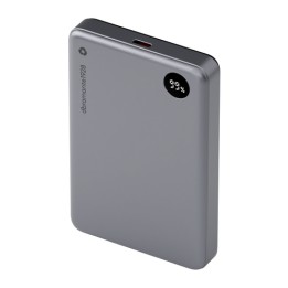 dbramante1928 re-charge - Powerbank - 10000 mAh - 38.5 Wh - 20 watt - 3 A - 2 connettori di uscita (magnetico, USB-C) - grigio