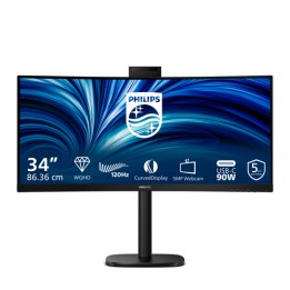 Philips 34B2U3600CH - 3000 Series - monitor a LED - curvato - 34" - 3440 x 1440 WQHD @ 120 Hz - VA - 300 cd/m² - 3500:1 - HDR10