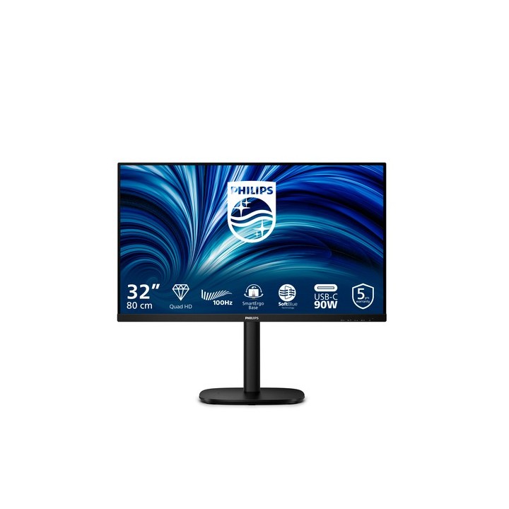 Philips 32B2U3601 - 3000 Series - monitor a LED - 32" (31.5" visualizzabile) - 2560 x 1440 QHD @ 100 Hz - IPS - 1000:1 - HDMI, 