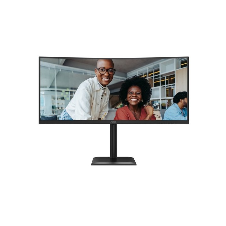AOC CU34E4CV - Monitor a LED - curvato - USB - 34" - 3440 x 1440 UWQHD @ 120 Hz - VA - 3500:1 - HDR10 - 4 ms - 2xHDMI, DisplayP