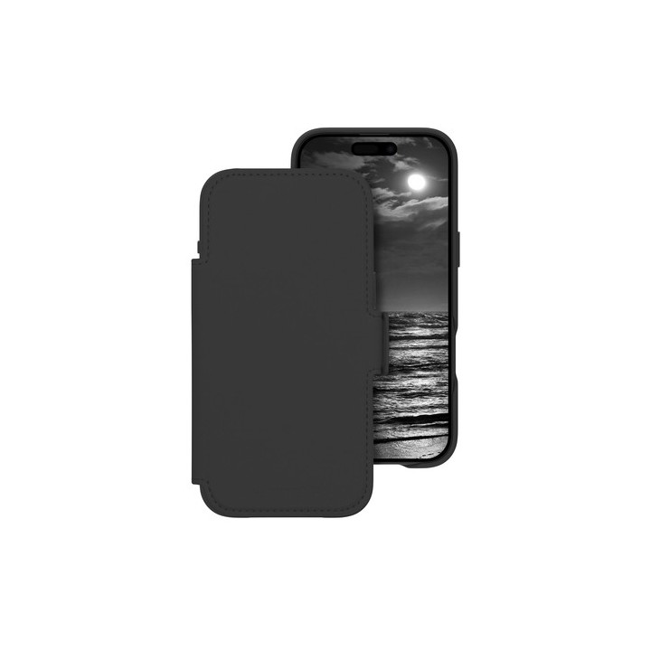 dbramante1928 Lynge - Flip cover per cellulare - Compatibilità MagSafe - mezzanotte - per Apple iPhone Air