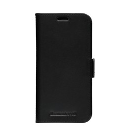 dbramante1928 Copenhagen Slim - Flip cover per cellulare - pelle pieno fiore - nero - per Apple iPhone 12, 12 Pro