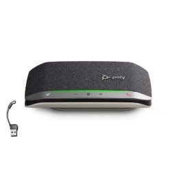 HP Poly Sync 20 - Vivavoce smart - Bluetooth - cablato, senza fili - USB-A, USB-C - nero - Zoom Certificato