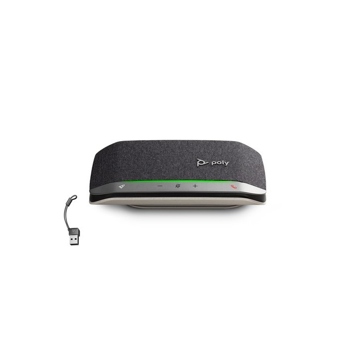 HP Poly Sync 20 - Vivavoce smart - Bluetooth - cablato, senza fili - USB-A, USB-C - nero - Zoom Certificato