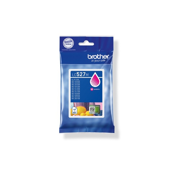 Brother LC527M - Magenta - originale - imballaggio a cuscino - cartuccia d'inchiostro - per Brother MFC-J4350DW, MFC-J4550DW, M