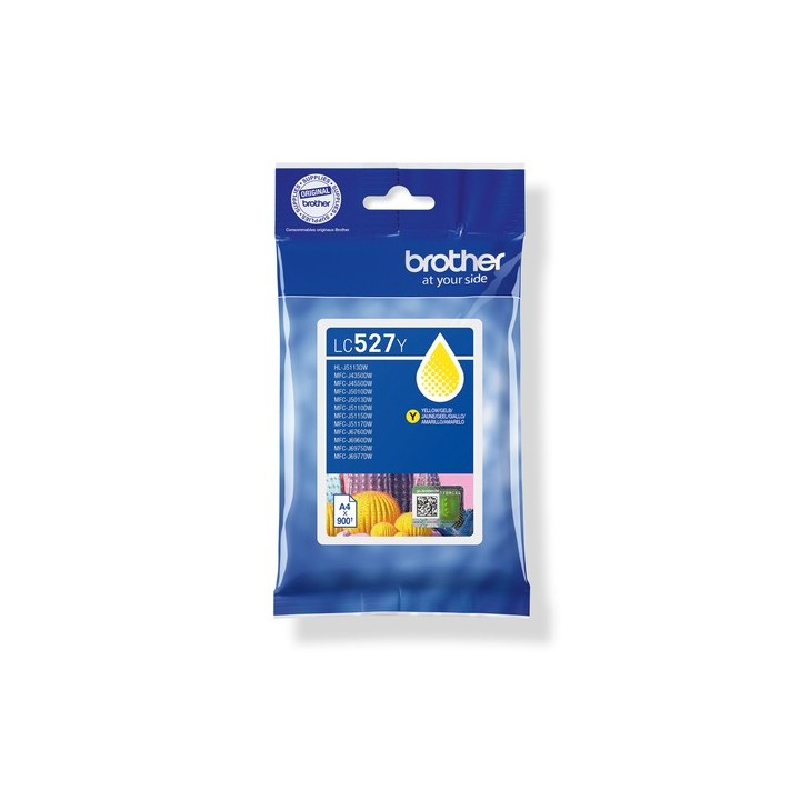 Brother LC527Y - Giallo - originale - imballaggio a cuscino - cartuccia d'inchiostro - per Brother MFC-J4350DW, MFC-J4550DW, MF