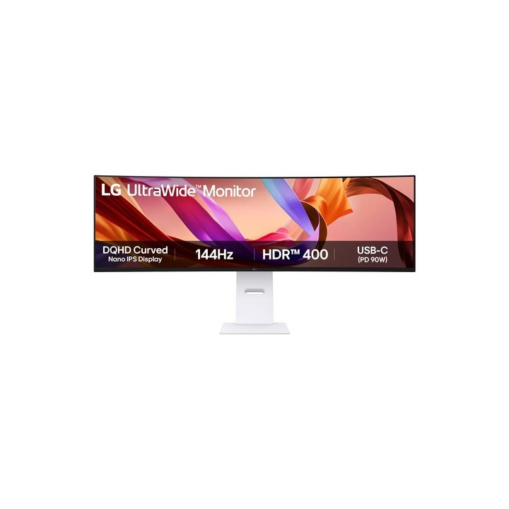 LG UltraWide 49U950A-W - Monitor a LED - curvato - 49" - 5120 x 1440 Dual Quad HD @ 144 Hz - Nano IPS - 1000:1 - DisplayHDR 400