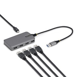 Startech - Hub - 4 x USB 3.2 Gen 1 + 1 x USB-C + 1 x USB-A 3.2 Gen 1 - desktop