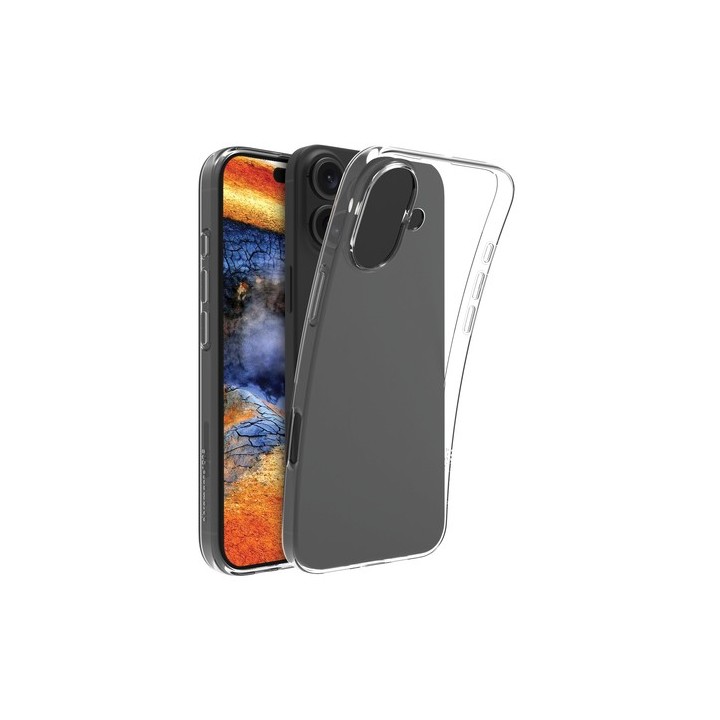 dbramante1928 Greenland - Cover per cellulare - plastica riciclata - trasparente - per Apple iPhone 16 Plus